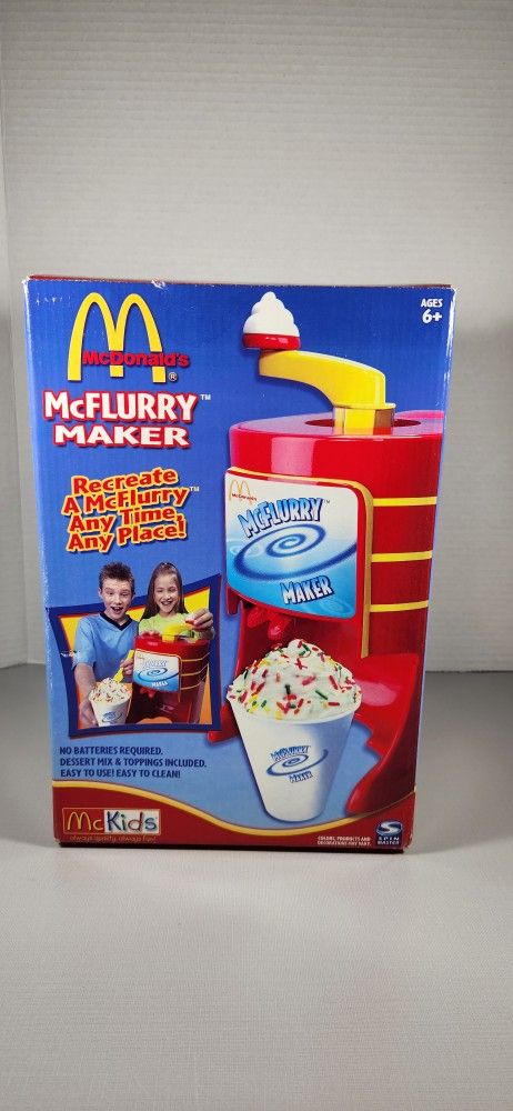 McDonalds McFlurry Maker 2003 Vintage Ice Cream Dessert EUC Complete Open Box