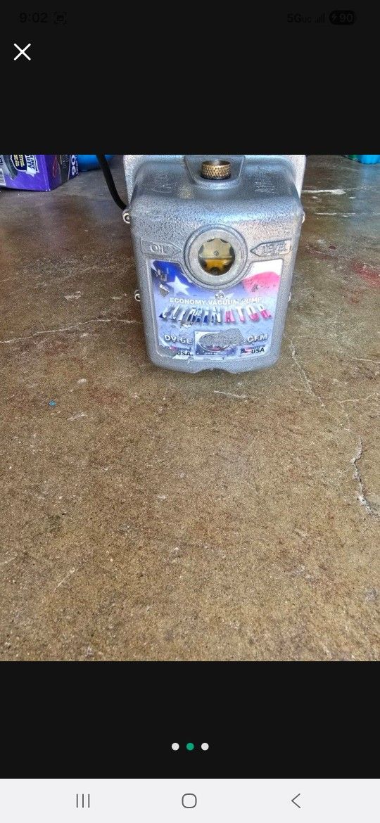 Vacuum Pump 6cfm And Dewalt Drill Set 