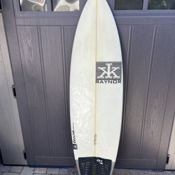 6’0” Raynor Shortboard surfboard 