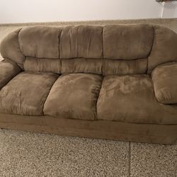 Brown Microfiber Couch
