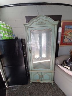 Corner Cabinet  With Skeleton Key