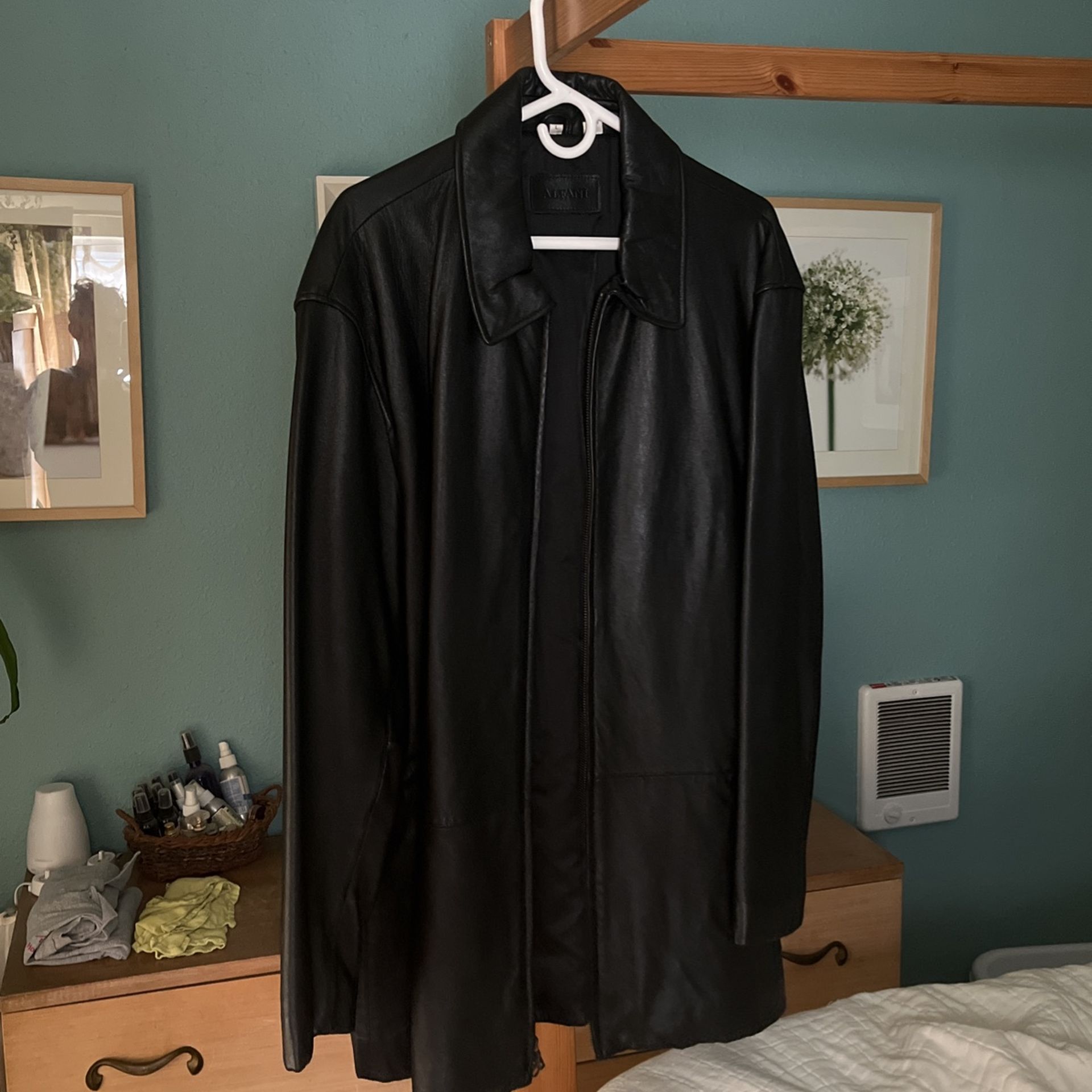 Alfani Brand Leather Jacket
