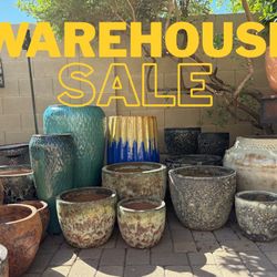 Pottery Warehouse Sale Thursday 11:30-2pm / Vietnamese Patio Pots