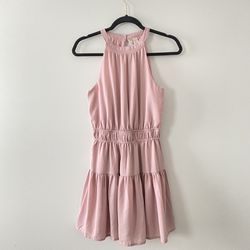 Pink summer Flowy Dress