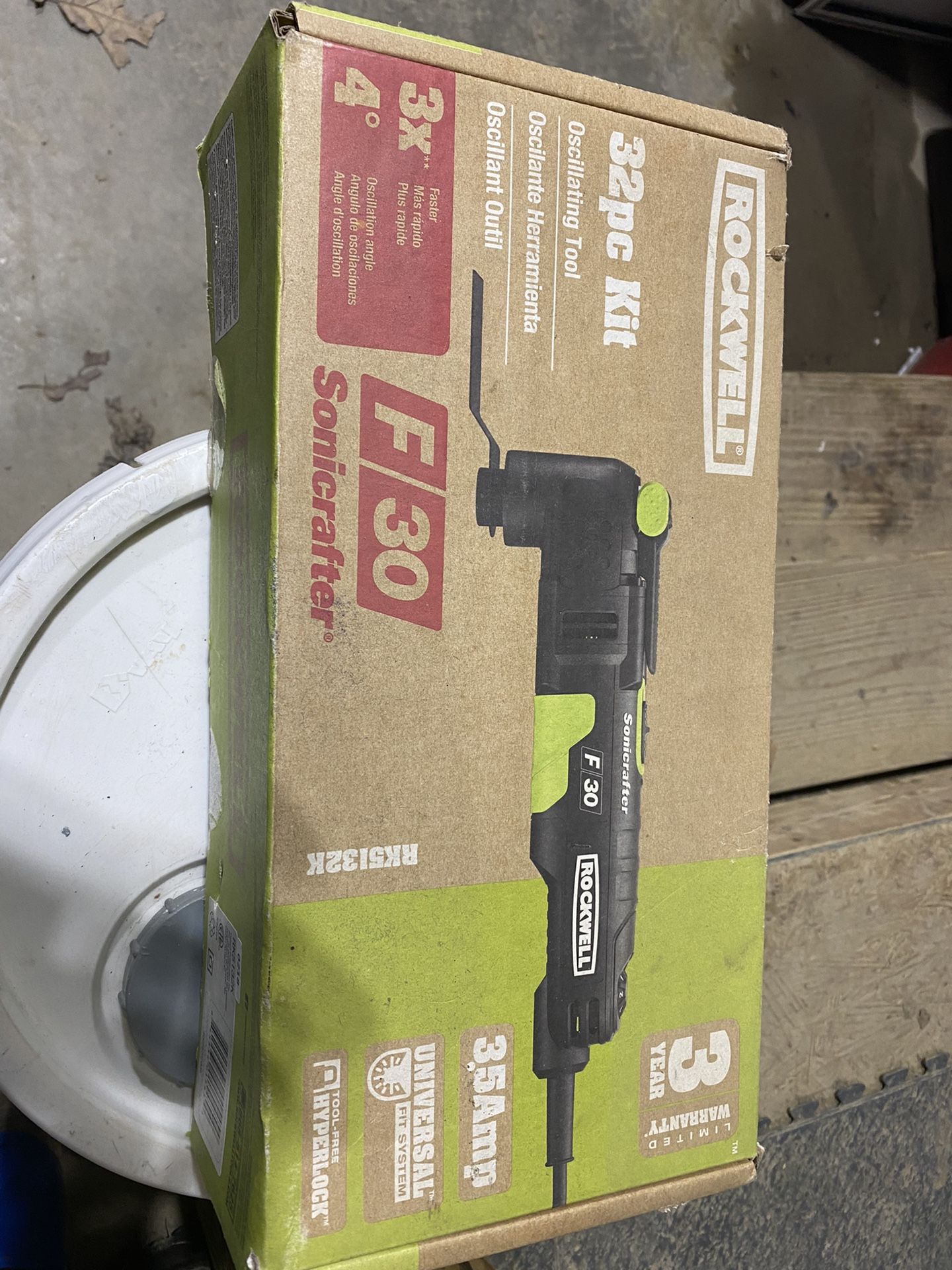 BRAND NEW IN BOX ROCKWELL SONICRAFTER 32 PIECE CORDED OSCILLATING MULTI-TOOL CASE ONLY $75