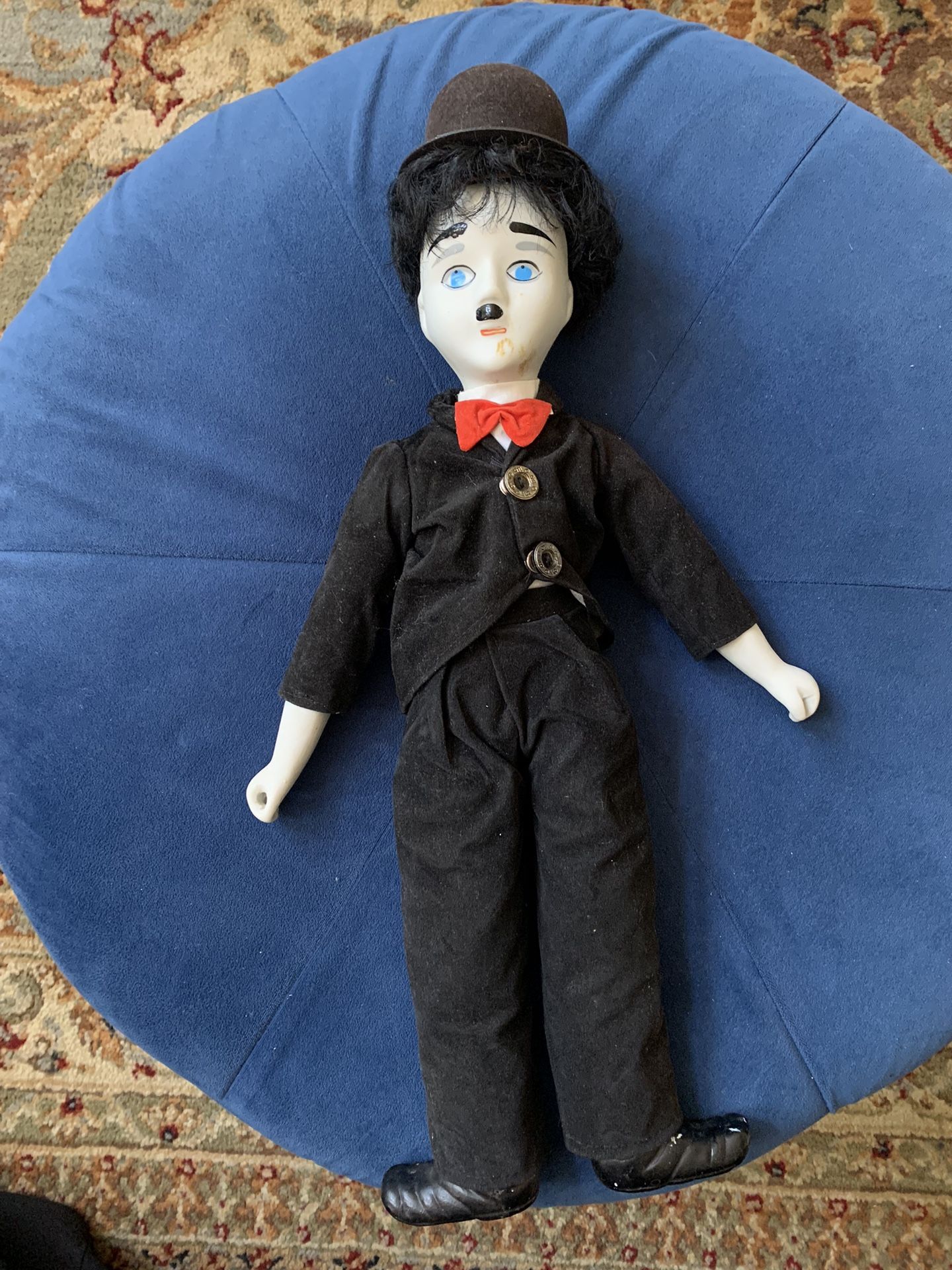 Vintage Charlie Chaplin Porcelain Doll