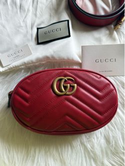 Authentic 100% GUCCI GG MARMONT DSVRT Waist bag 85cm