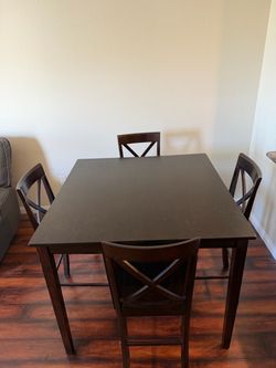 Dining Table & 4-Chair Set – $100