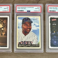 Tony Gwynn PSA 10 Graded Gem Mint 💎 San Diego Padres MLB Baseball Cards Mr. Padre