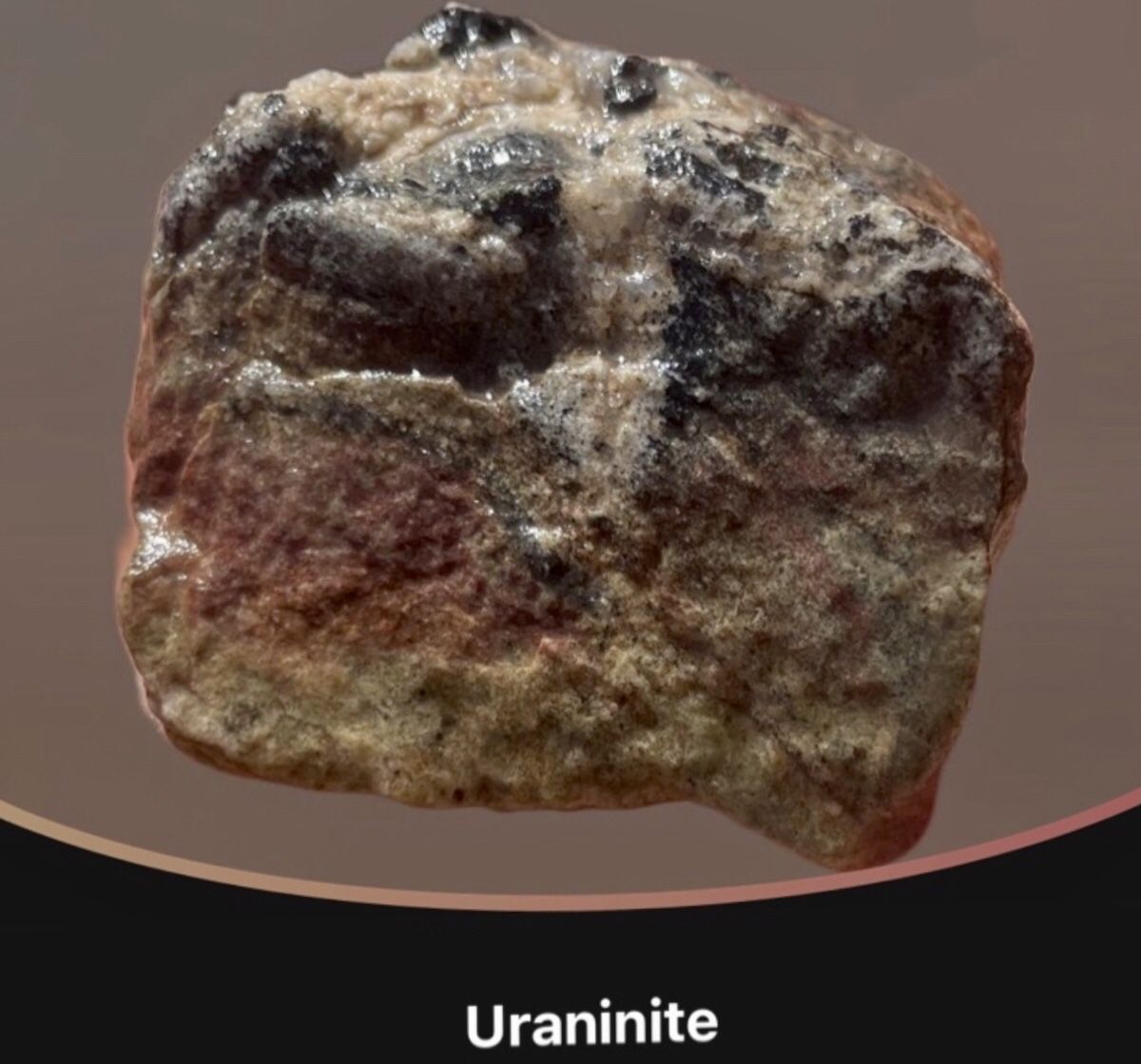 Rare Uraninite Pitchblende With Uraninite crystals 