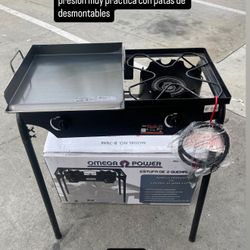 Plancha Nuevas Con Estufa De Gas Propano Con Mangera