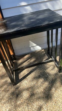 Bar height black table