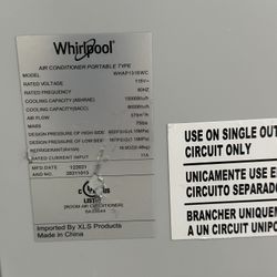 Whirlpool Portable A/c
