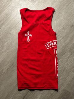 Chrome Hearts Red Tank Top