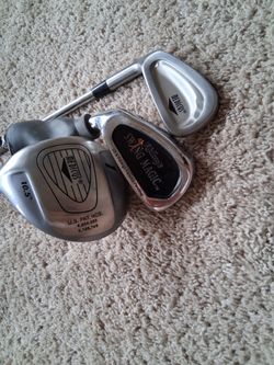 Left Handed Medicus Training Dual Hinged Driver and 5 Iron All For $35
