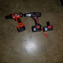 Power Hand Drills Craftsman And Black and Decker 