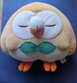Jazwares Pokemon Sleeping Rowlet 18 Inch Plush