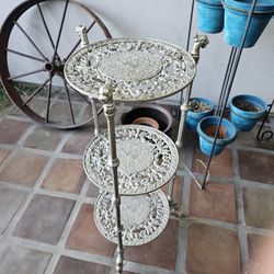 Antique Victorian French Rococo Style Plant Stand 29" Garden
