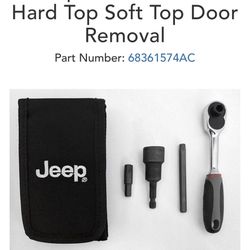 Mopar Jeep Tool Kit For Hard Top Soft Top Door Removal