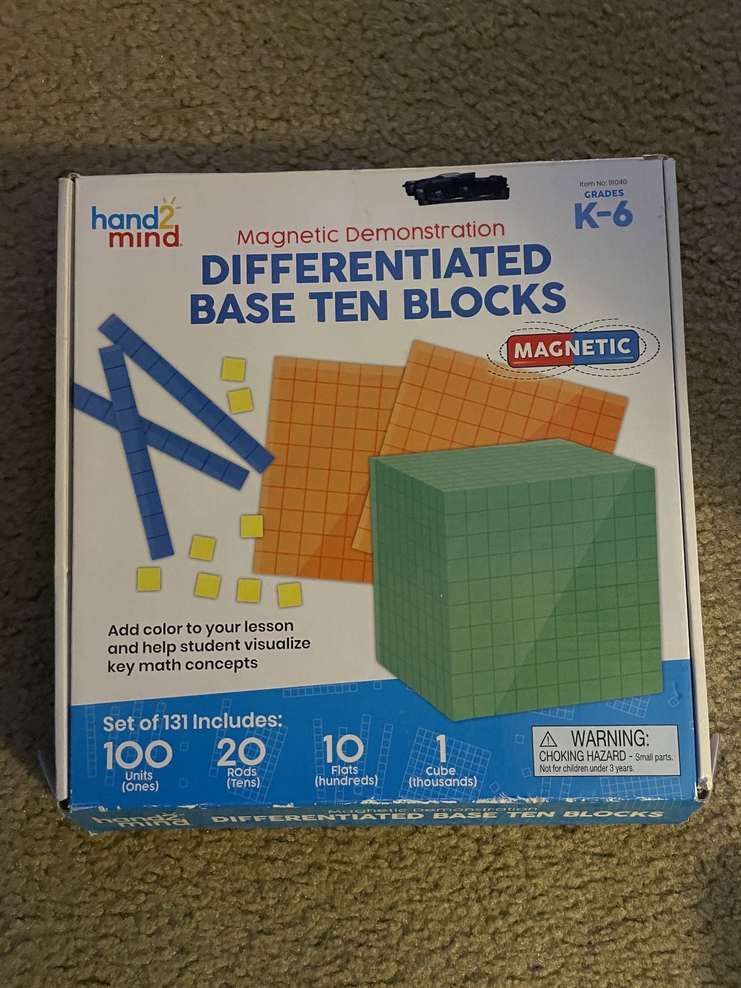 Base 10 Blocks Magnets