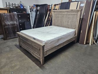 Queen bed and mattress