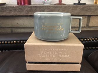 Starbucks Reserve Roastery &Tasting Room Coffee Mug Stone Grey 3 Oz NIB Modern