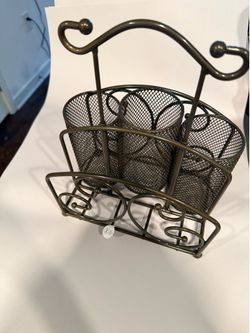 Princess House napkin and utensil holder