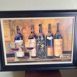 Wine Bottle Painting