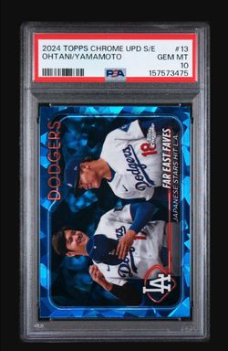 2024 TOPPS CHROME UPDATE OHTANI YAMAMOTO RC PSA 10