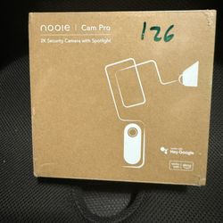 Nooie Cam Pro, 2K Security Camera w/ Spotlight, 2-way Audio, Color Night Vision