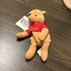 Mini Bean Bag Pooh 8” Mini Bean Bag Eeyore  9”