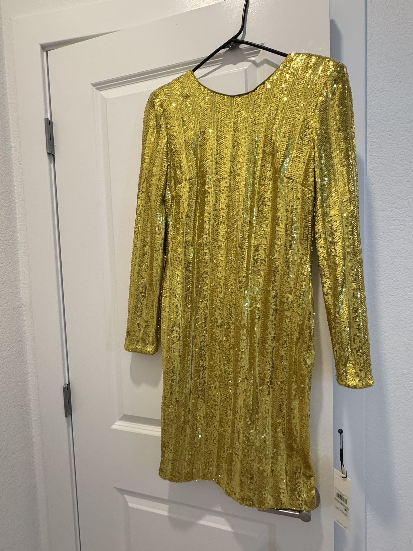 Gold Calvin Klein Sequin Dress - laplaya.ma