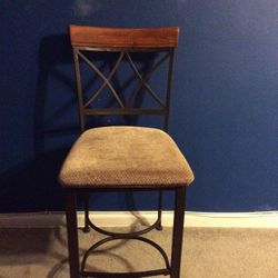 Metal Stool With Back