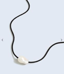 BRAND NEW Madewell Organic Freshwater Pearl Cord Necklace