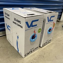 Cat6 Plenum Vertical Cable 166 Series 23AWG 550MHz 1000ft Ethernet Cable Red