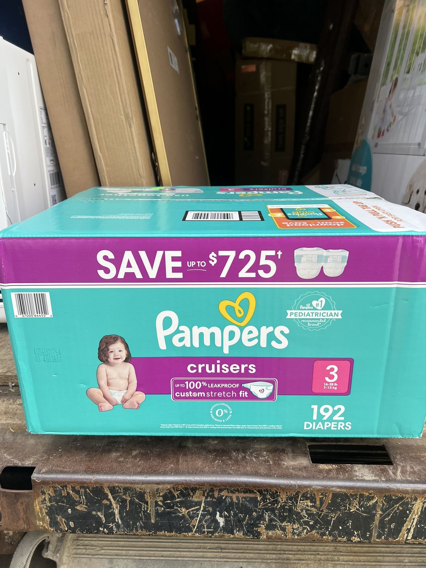Pampers Diapers Size 3 (192 Ct)