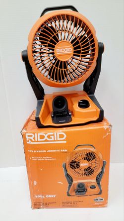 RIDGID 18V Hybrid Jobsite Fan TOOL ONLY/ NO INCLUYE BATERIA