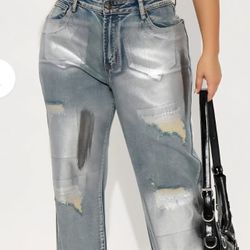 Foil Denim Jeans