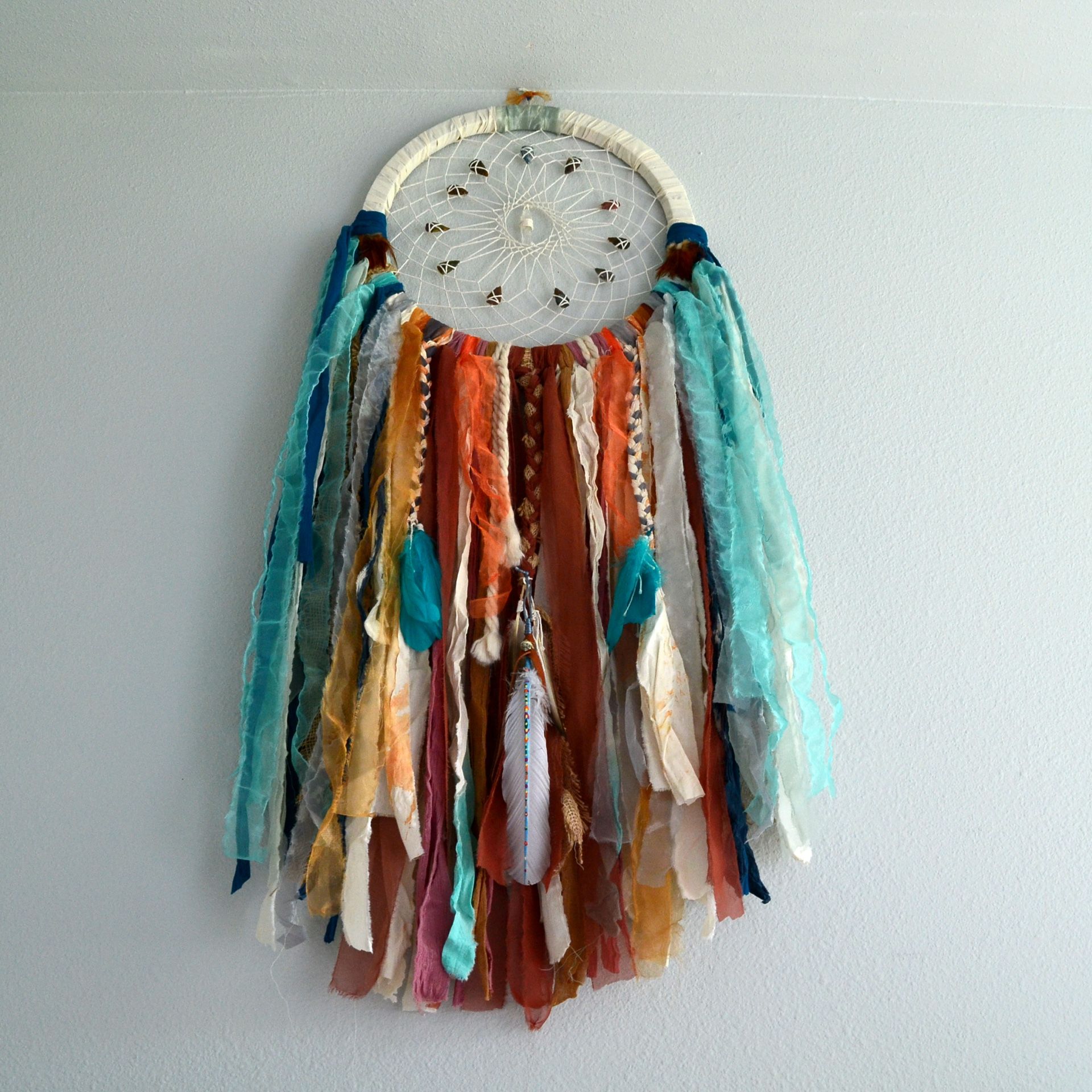 18 Inch Hoop Dreamcatcher By Artist Spokewoven