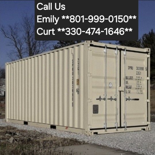 20FT / 40FT Wind And Water Tight Shipping Containers! Conex Sea Cans. New And Used! Indestructible Storage! Payment Plans! Call Us! 330-474-1646