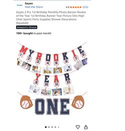 1st Birthday Banner