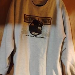 Moose Lodge Grey Sweater 