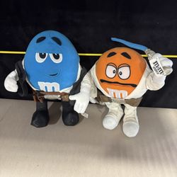 Set Of 2 Star War M&M Orange And Blue 