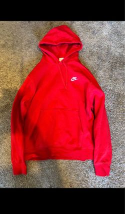 Red nike hoodie