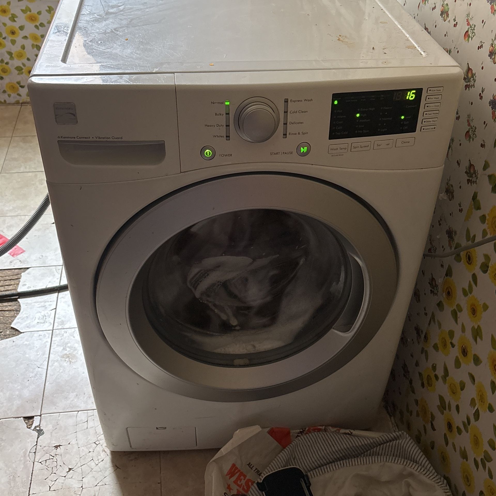 Kenmore front loading washing machine