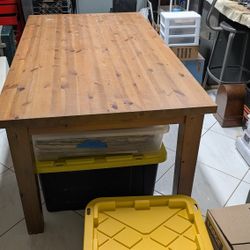 Dining Room Table IKEA Solid Wood Vintage