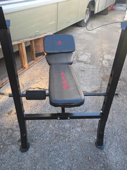 Marcy Club Adjustable Weight Bench with Rack