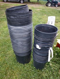 All different size pots