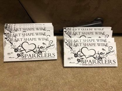 Wedding sparklers
