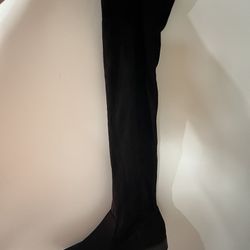 Women Black Thigh High Boot